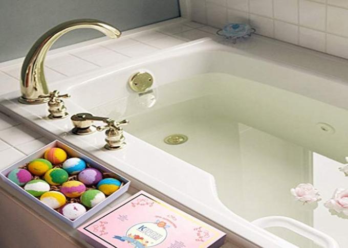 O multi presente colorido das bombas do banho ajustou 12 para mulheres e crianças/bloco luxúria da bomba do banho