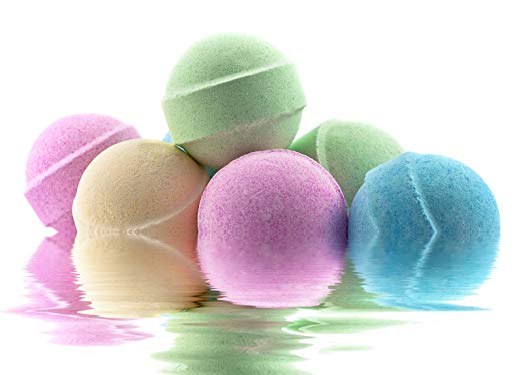 Bombas amigáveis do banho da criança multicolorido com os brinquedos dentro de natural com a manteiga de Shea e óleos essenciais
